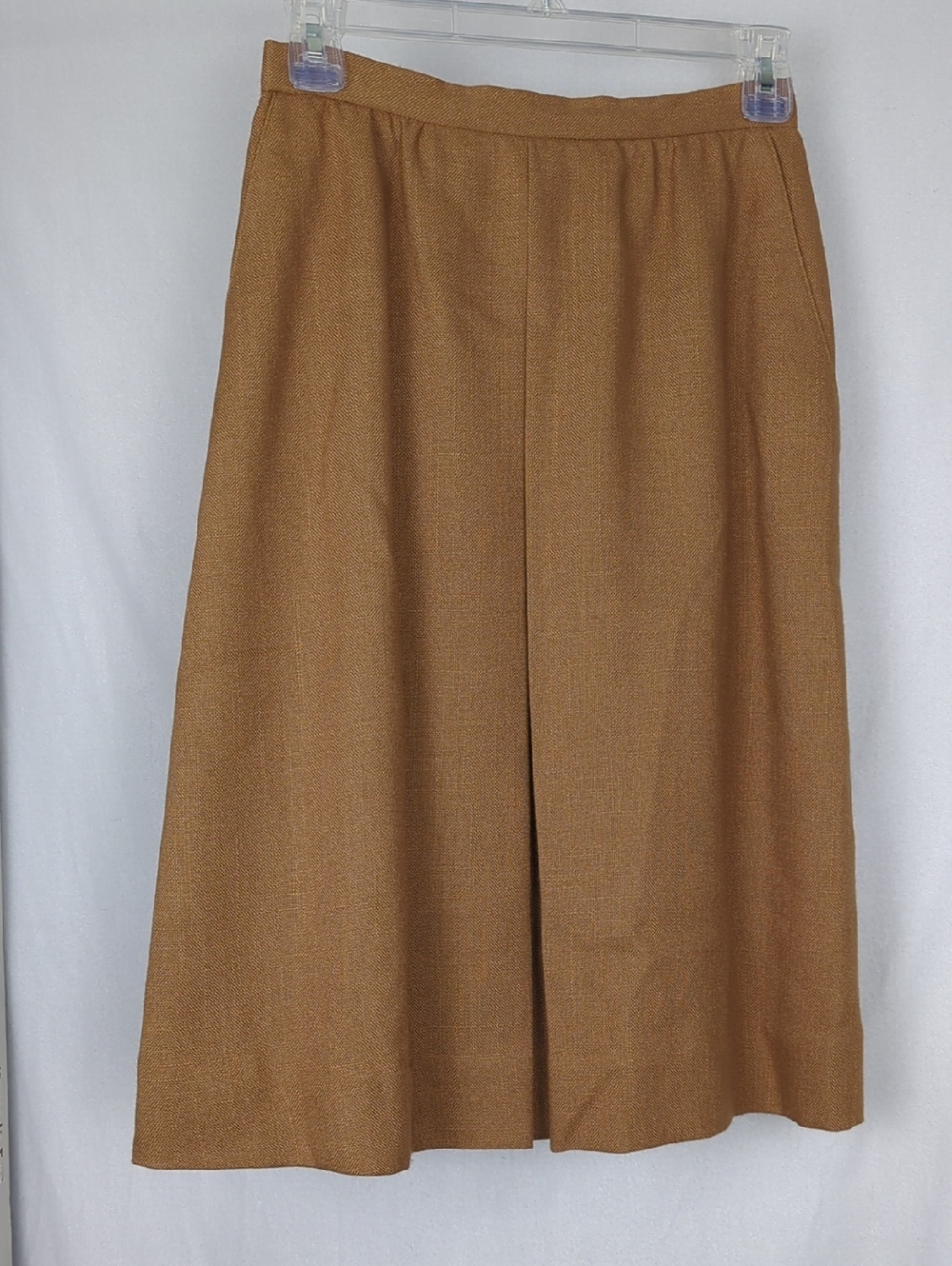 JH COLLECTIBLES Vintage A-Line Skirt Union Made In USA Golden Brown